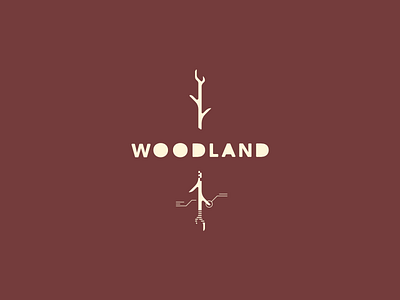 Woodland design flat pastel simple vector