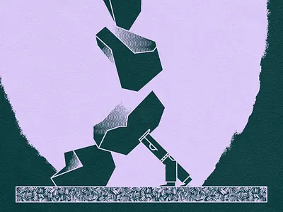 Cairn in Progress cairn digital illustration figure illustration narrative support texture