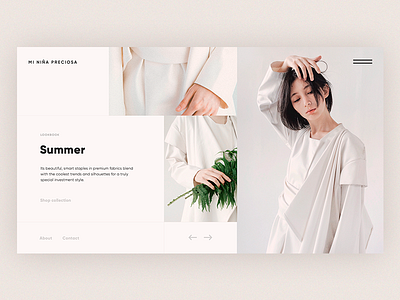 Lookbook Page Free PSD creativity daily homepage landing page minimal ui ultimate web webdesign website