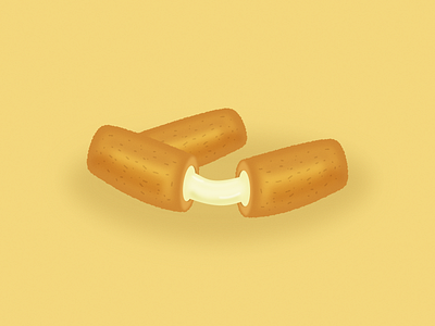 Inktober- Day 19- Sticks adobe adobe illustrator design food illustration illustrator inktober inktober2018 mozzarella noise texture sticks texture vector