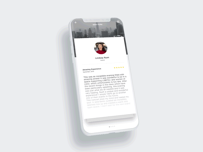 DailyUI Day#039 -Testimonials- adobexd ae animation app auto animate dailyui design grid interactive ios testimonials time transition ui user experience user interface ux