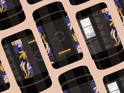 Adrenal Tonic 02 branding color design graphic design identity illustration mock up package design