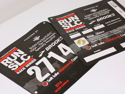 Run SLC Race Bib Design branding design icon identity illustration logo print print design race bib runners running sketch sketch app typography