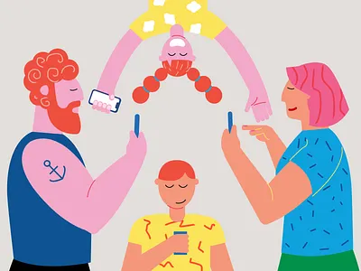 Family Link v1 character characters children explainer explainer video family family link google illustration kids