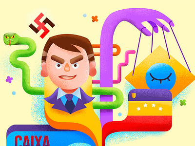 #Caixa2Bolsonaro art color colorful illustration
