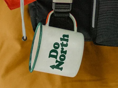 Do North - Camp cup camp cup donorth logo mockup north