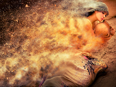 Sandstorm :D abstract art addobe art design effect graphic design photoshop portrait portrait art sandstorm