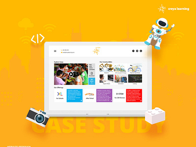 Creya Learning Website Redesign: A UX Case Study case study design process experiential stem based learning uidesign user experience design user interface ux process uxresearch website redesign