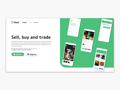 Latest Client : Deal App app design app landing page client app client work dailyui freelance freelance business freelance design freelance designer landing page landing page design landing page ui mobile app mobile app design ui web web design