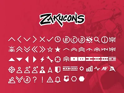 Zakucons free freebie gundam icon svg vector