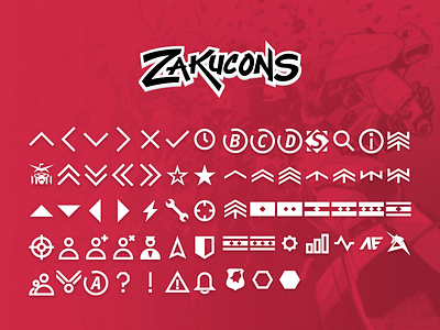 Zakucons free freebie gundam icon svg vector