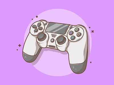 PS4 Controller! 🤙🎮 controller dribbble fifa flat game icon illustration logo playstation ps4 shots vector