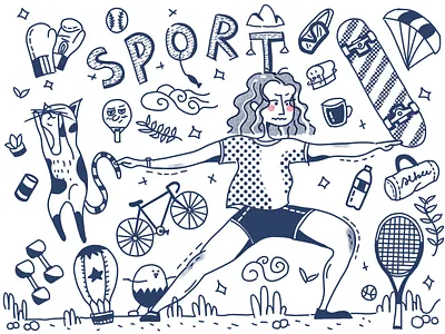 sport doodle doodle drawing