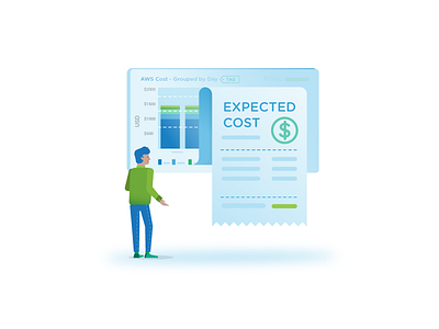 Icons set | 2 analitycs cloud cost data graph