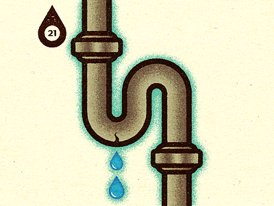 Inktober - Day #21 - Drain. adobe advertising alexei conceptual design digital distress editorial experiment graphic illustration illustrator personal progress retro texture vector vella visual work