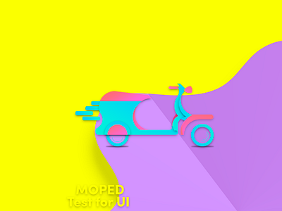 UI Test Moped branding design golden ratio gradient gradient color illustration illustration art illustrator logodesigns logodesinger logomark logomarks logotipe minimalis minimalism symbol ui uidesign ux vector