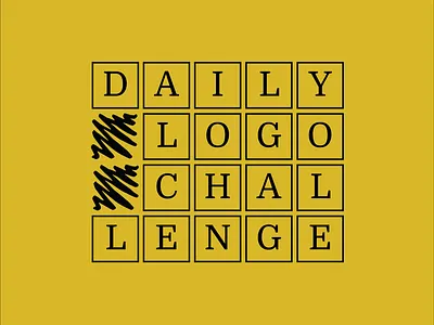 Daily Logo Challenge - Day 11: #LOGODLC branding daily logo challenge dailylogochallenge design logo logodlc mustard tiles typography