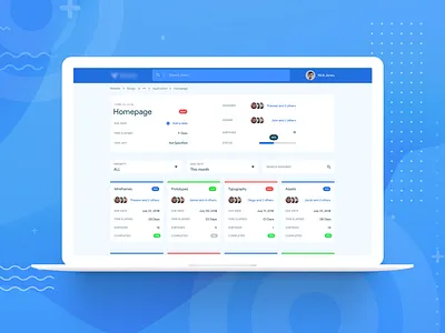 Tasks Management - Card View card crm management tasks