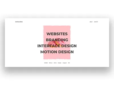 Portfolio v2.0 portfolio design portoflio ui user interface web design