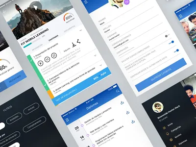 Mobile Learning App app app design courses filters learning microlearning profile ux ux ui