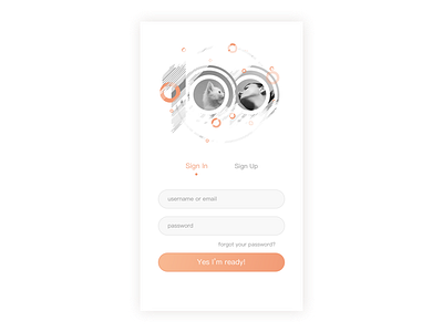 Practice1 Login Page app design ui