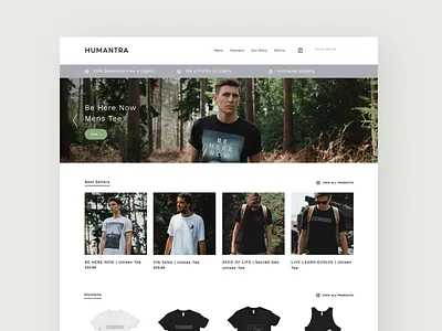 Humantra art direction ethical ui ux website design