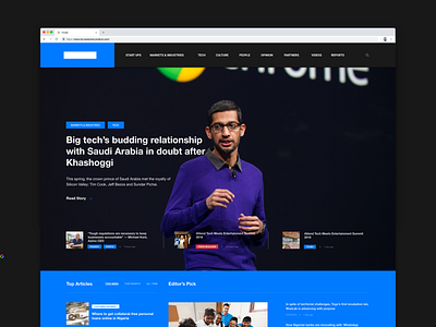 Tech News Site Concept (WIP) design news tech technews ui uiux website