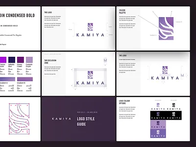 Kamiya Logo Style Guide branding chef japanese kamiya kamiyama logo oriental style guide sushi 神谷