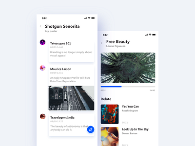 Music UI 2 app design ui