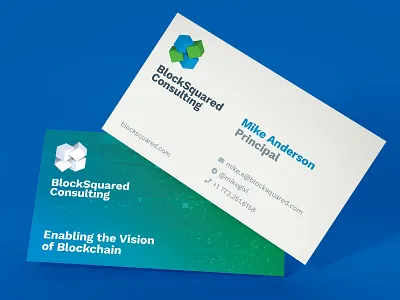 BlockSquared Business Card branding business card design logo