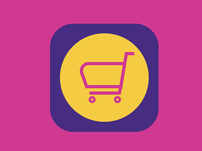 Ecommerce app icon app apple. concept illustration