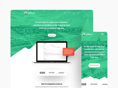 Adbud.io design ux web