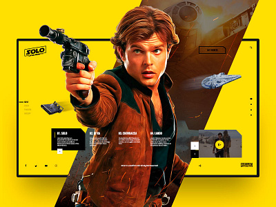 Han solo 2018 🔥 han solo inspiration interface star wars uidesign ux design webdesign