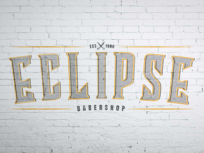 ECLIPSE barber barber logo barbershop brand branding branding design logotype