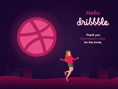 Hello Dribbble design first shot hello dribbble illustration ui