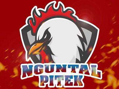 NGUNTAL PITEK KRIUK KRIUK animals artwork character chicken illustrator logo logotype mascot sport