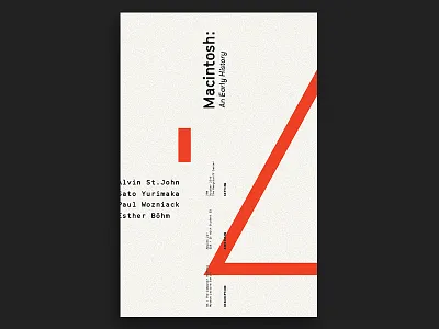 Macintosh: An Early History event poster mac macintosh poster