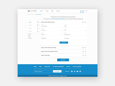 UI & UX Design Concept for Smarterhealth design mobile apps ui ui design user experience user experience design user experience designer user interface user interface design ux ui ux design website website design wire frame