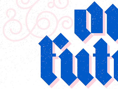 WIP Lettering blackletter design graphic design hand lettering handlettering letter design lettering lettering art monoline swash swashes typography
