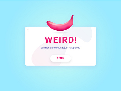 Flash Message banana card challenge clean daily design flash message message neon pastel popup ui vaporwave weird