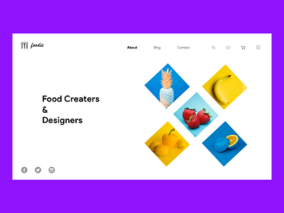 Food Design Company branding color design dribbble flat food graphics interace landingpage llustration logo prototype prototyping ui ui ux ui ux design ui animation ux design vector web