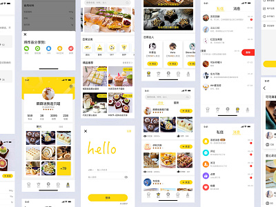 Practice draft - baking app, I hope you like it. app ui ux web 图标 设计