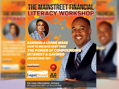 The Mainstreet Financial Literacy Workshop Flyer Template Design attractive flyer design awosome flyer design bottle label brochures design business flyer church flyer creative flyer design design event flyer eye catching flyer design flyer design flyer template design flyers packages poster design poster template design product label professional professional flyer design