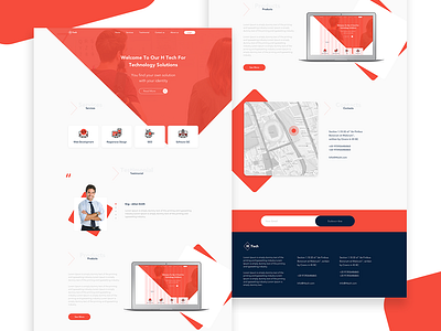 Development Landing Page design graphic design home page illustration landing page software company software development ui ux web design website