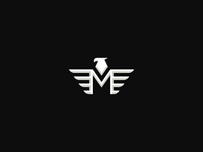 Eagle Letter M animal bird logo brand designer graphic designer letter logo letter m logo logo designer logo for sale logo maker logoground stock logos typographic logo