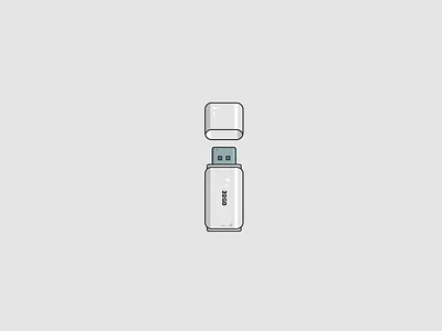 flashdisk design ikon ilustrasi logo vektor