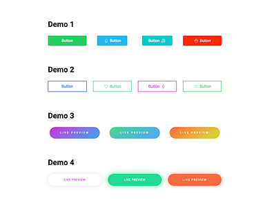 Button Set branding design flat icon illustration illustrator pagebuilder ui ux vector web website wp pagebuilder