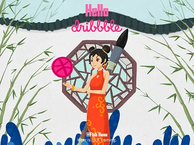 Hello Dribbble lllustrations