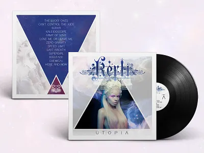 Kerli - Utopia Vinyl Artwork album art album cover branding design logo lp mockup music music art music artwork music design packaging photo editing vinyl vinyl record
