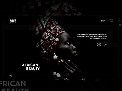 Design UI/UX - African Beauty branding design interface typography ui ui design uiux uiux designer ux web webdesign website